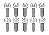 Goosky RS4 Screw Set M3x8mm - HeliDirect